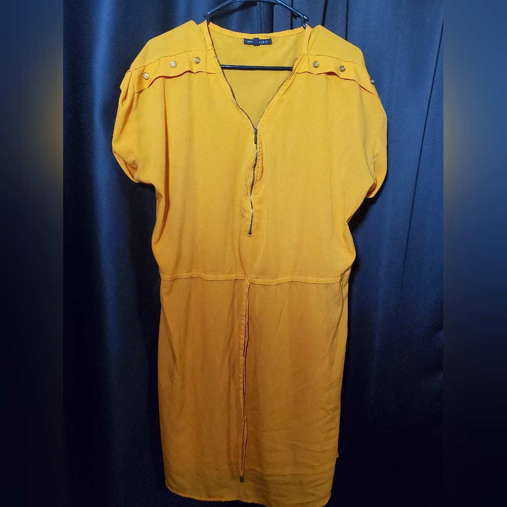New Glory Mustard Yellow Dress